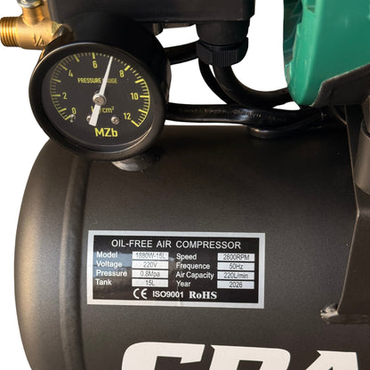 15L - 8 Bar Portable CraftAir Compressor 220V
