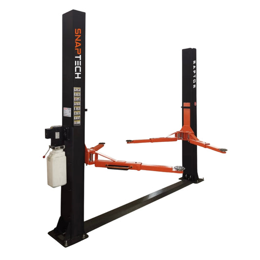 Snaptech Raptor 4.0T Two Post Lift ( With Base) + FREE Trolley Jack & Trestles